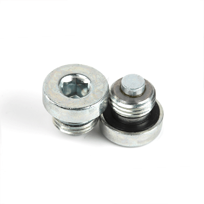 碳钢环保蓝白锌封闭(24/72h)定制内六角带磁性堵头定制D5859