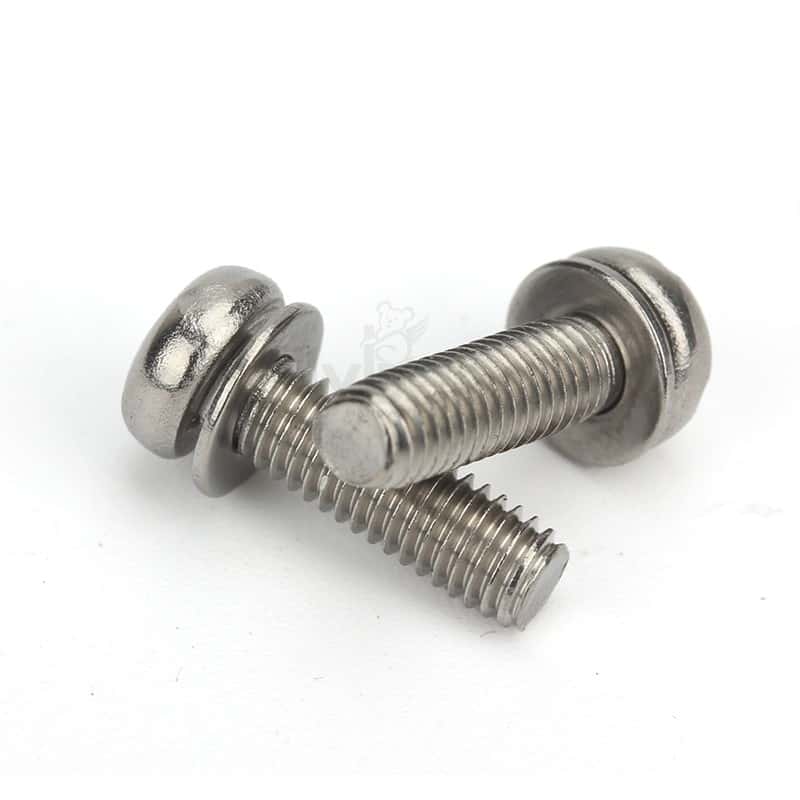 304不锈钢A2-50十字槽盘头带平垫组合螺钉Q/DM-03