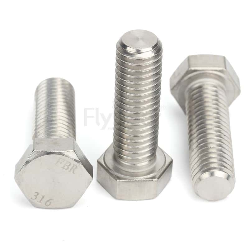 A193.B8M(316)不锈钢外六角全牙螺栓(固溶)ASME/ANSIB18.2.1Table2