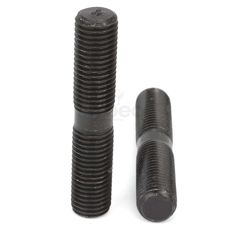 碳钢8.8级发黑等长双头螺柱B级倒角GB901B